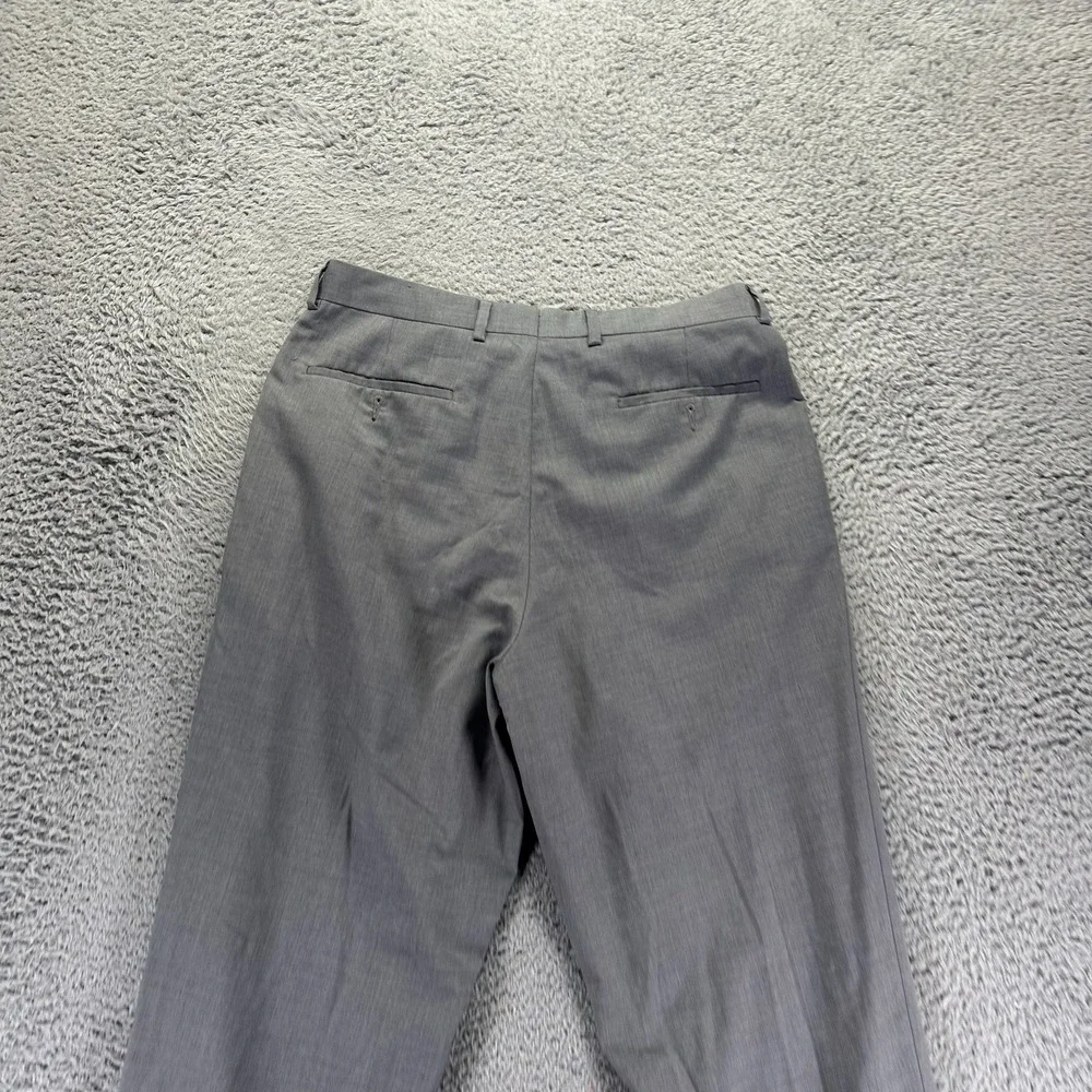 Ralph Lauren Pant Men's 33x32‎ Gray Polyester Dress Straight Leg Preppy Business